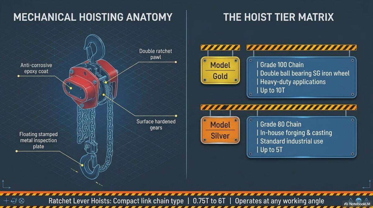 Mechanical hoisting anatomy — Gold and Silver tiers